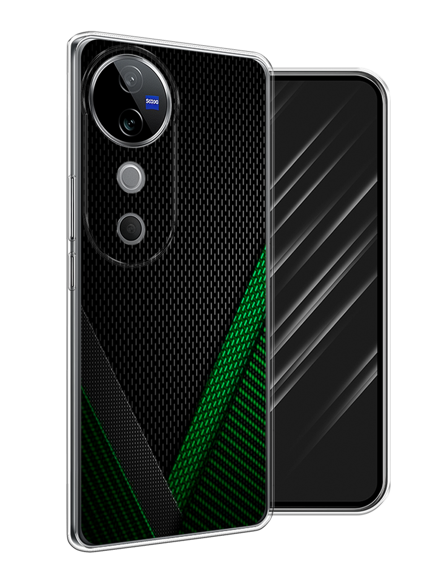 

Чехол Awog на Vivo V40 "Зеленый карбон", Черный;зеленый, 2611450-1