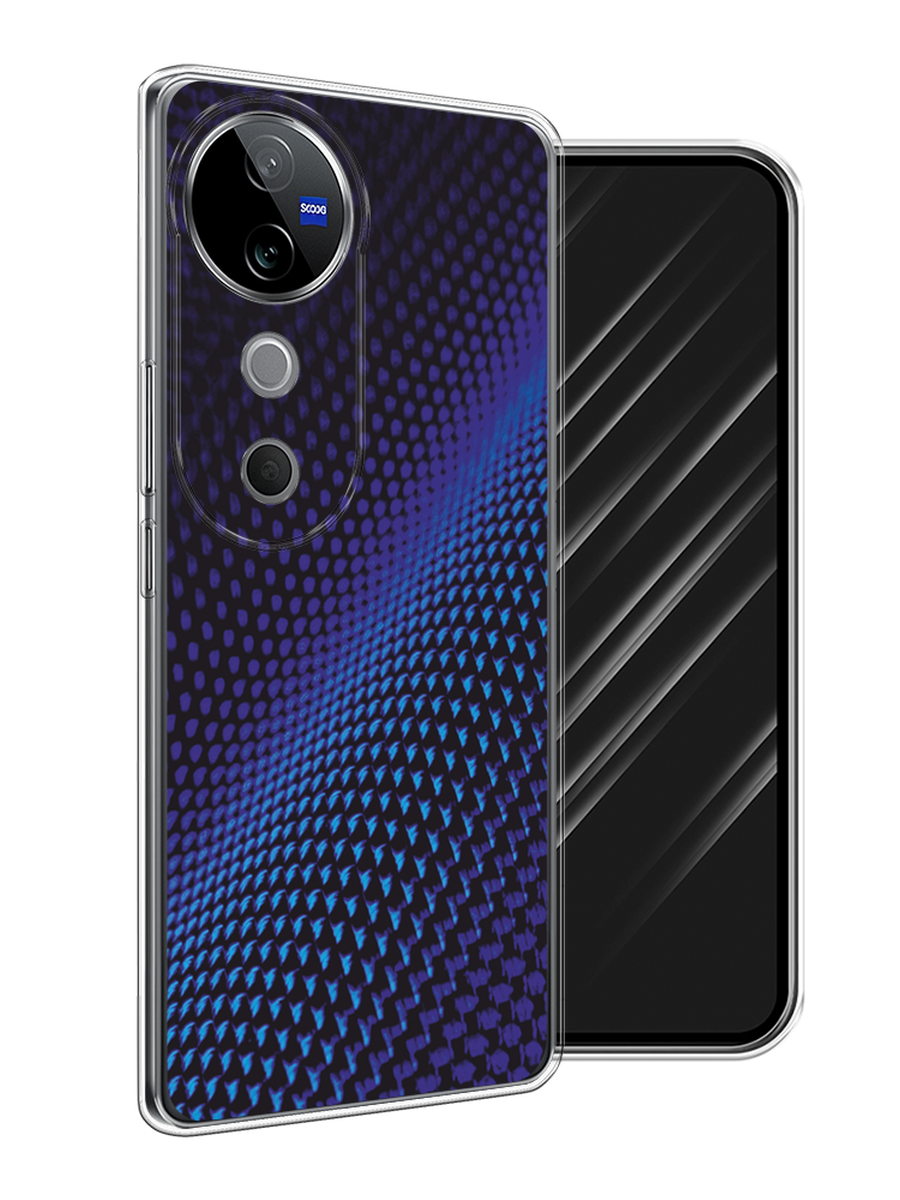 

Чехол Awog на Vivo V40 "Синий карбон", Черный;синий, 2611450-1