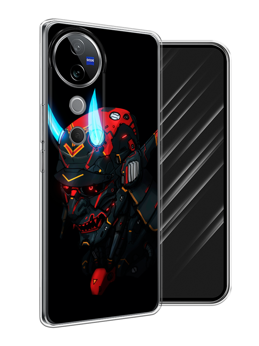 

Чехол Awog на Vivo V40 "Неоновый самурай", Черный;красный;голубой, 2611450-1