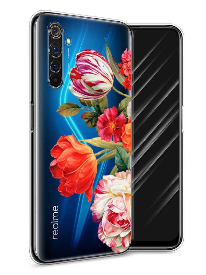 

Чехол Awog на Realme 6 Pro "Весенний букет", Разноцветный, 252850-8