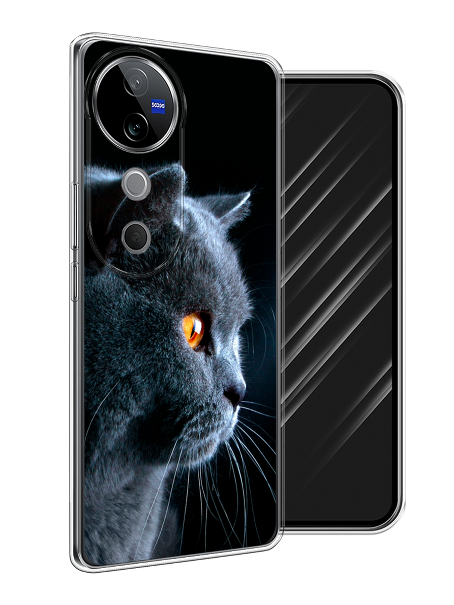 

Чехол Awog на Vivo V40 "Благородный кот британец", Черный;серый;оранжевый, 2611450-1
