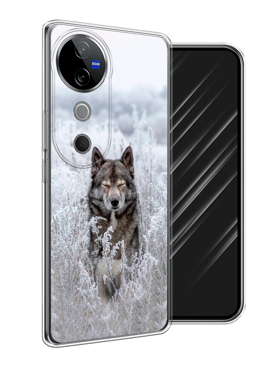 

Чехол Awog на Vivo V40 "Волк в поле", Белый;черный, 2611450-1