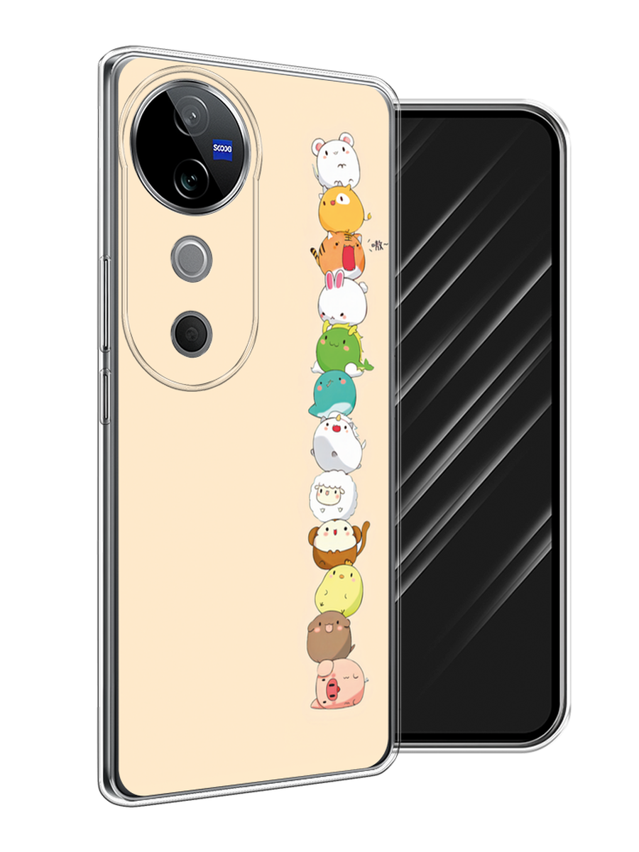 

Чехол Awog на Vivo V40 "Питомцы Чиби", Желтый, 2611450-1