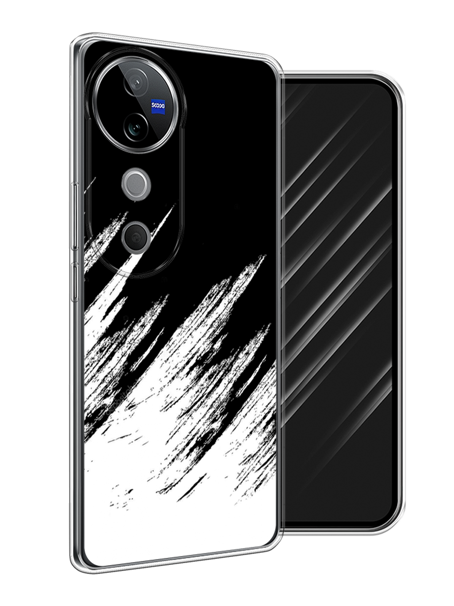 

Чехол Awog на Vivo V40 "Черно белые брызги", Черный;белый;бежевый, 2611450-1