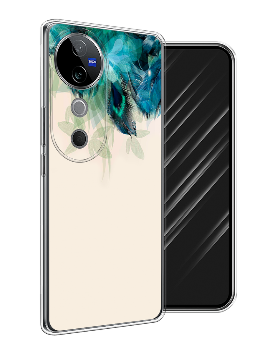 

Чехол Awog на Vivo V40 "Перья голубого цвета", Бежевый;синий;бирюзовый, 2611450-1