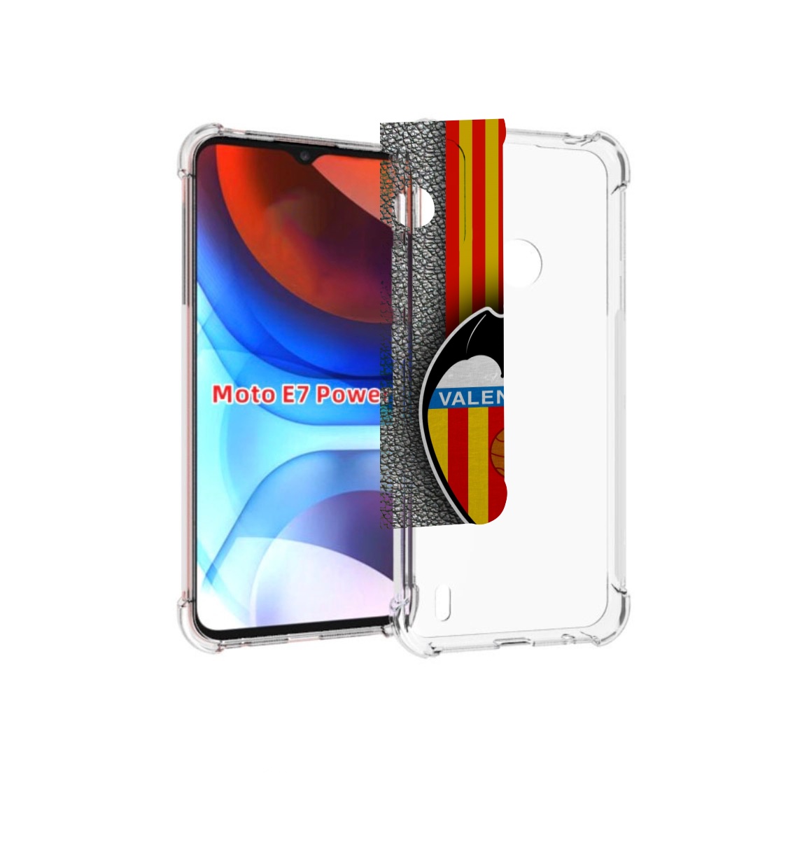 

Чехол MyPads фк валенсия мужской для Motorola Moto E7 Power, Прозрачный, Tocco