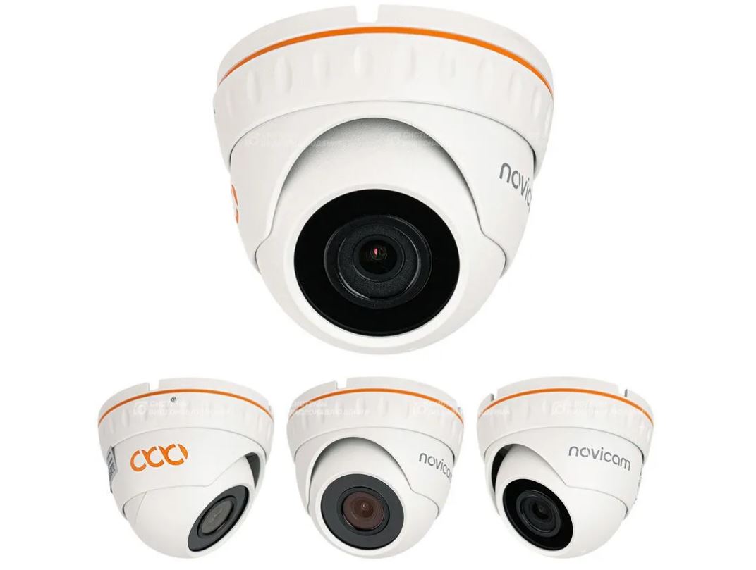 BASIC 32 v.1476 Novicam 3Мп уличная IP-камера с удалённым доступом с телефона, для наружно 100051827259 белый