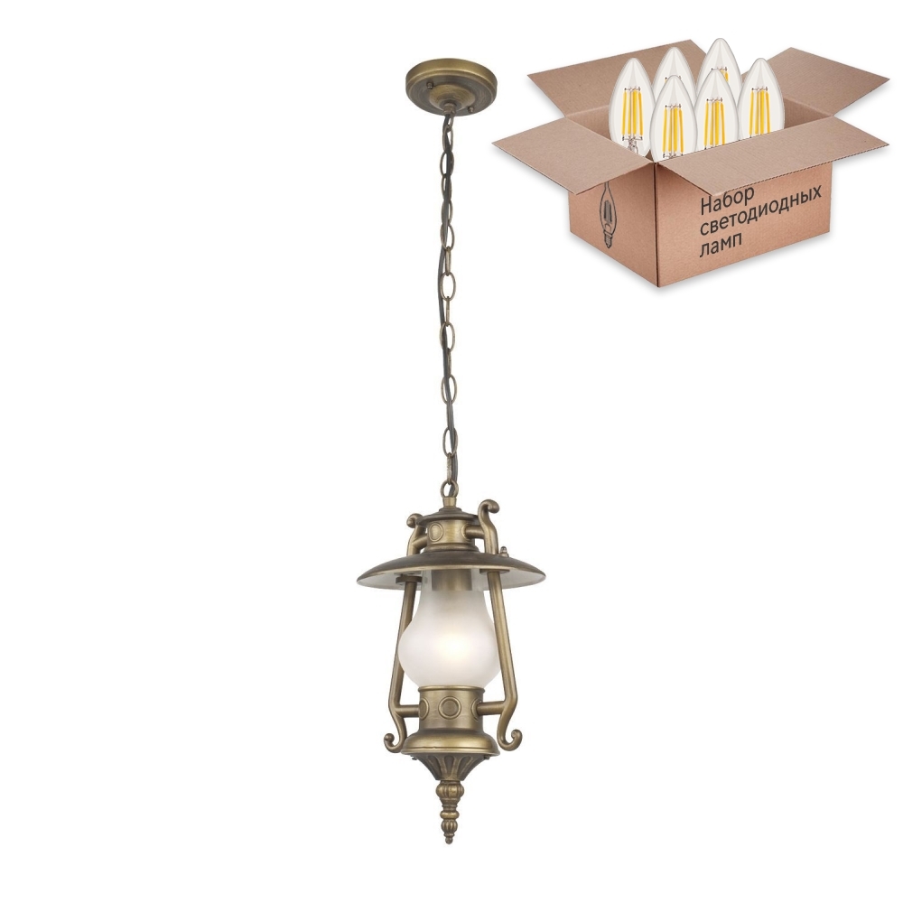 

Садовый светильник Favourite Leyro 404587, 1496-1P+Lamps Е27 Свеча