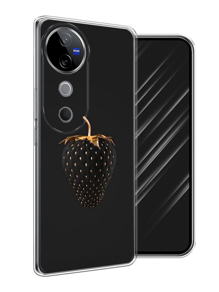 

Чехол Awog на Vivo V40 "Черно-золотая клубника", Черный;золотистый, 2611450-1