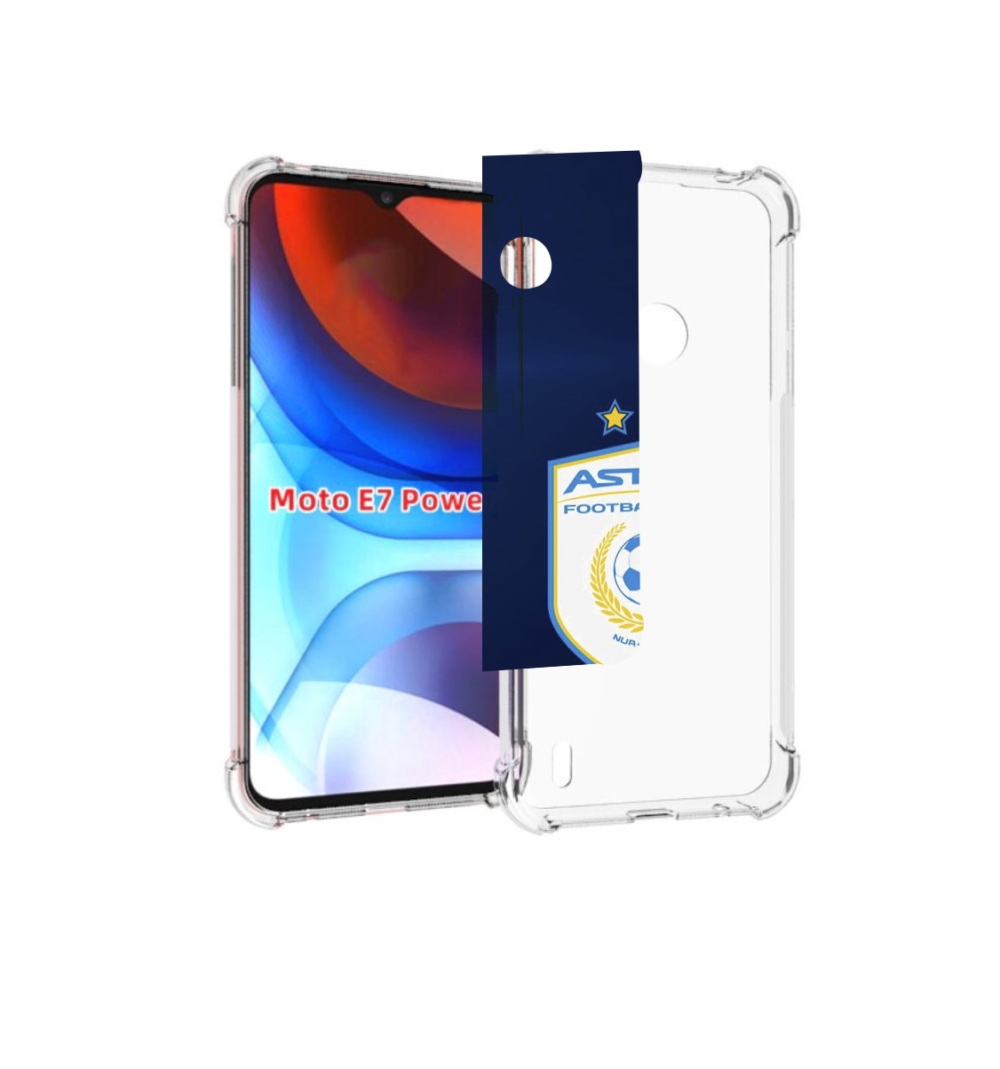 

Чехол MyPads фк астана нур султан для Motorola Moto E7 Power, Прозрачный, Tocco