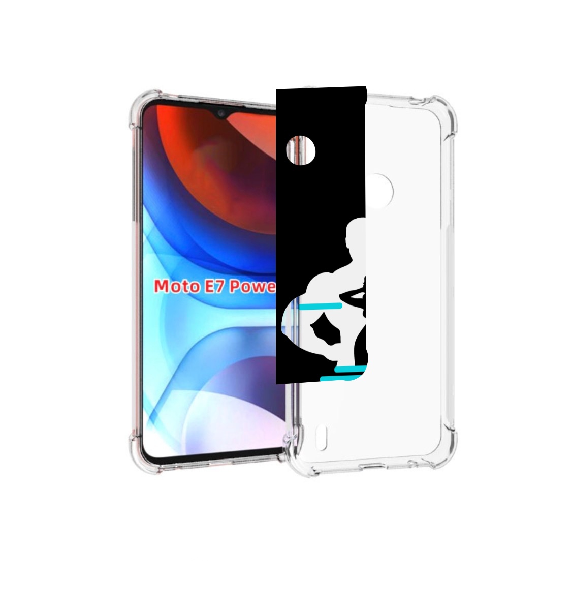 

Чехол MyPads фитнес-тренировка для Motorola Moto E7 Power, Прозрачный, Tocco