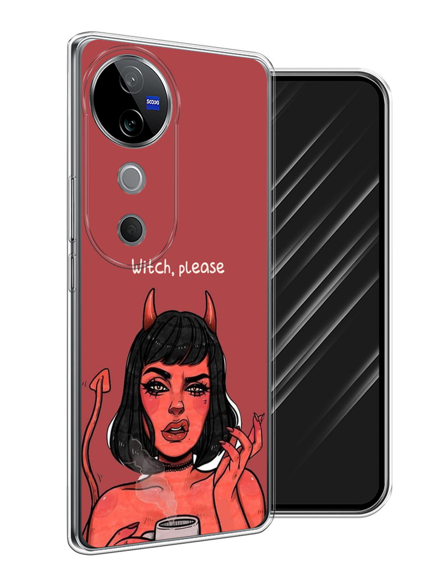 

Чехол Awog на Vivo V40 "Evil Girl", Бордовый;черный, 2611450-1