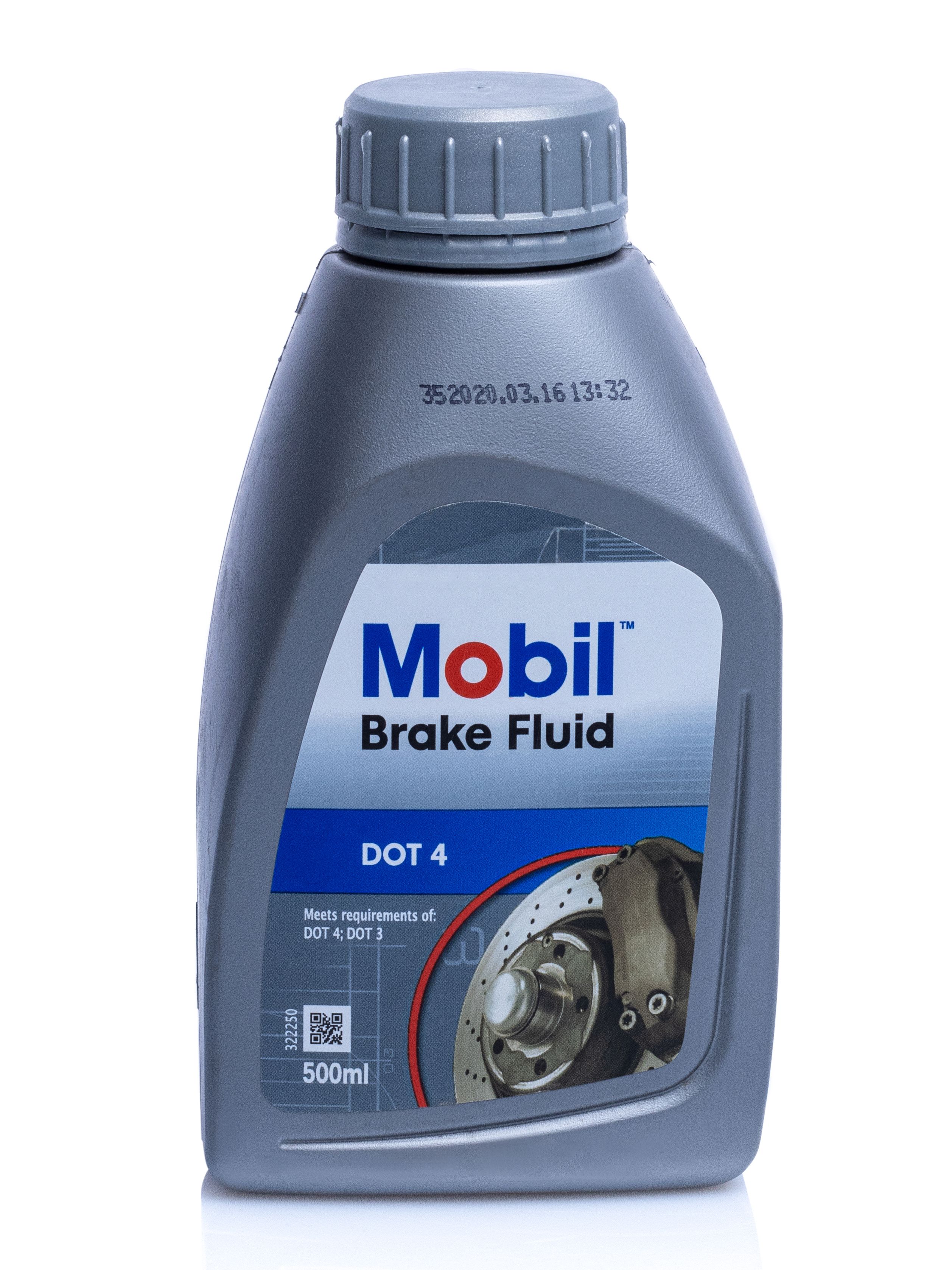 Тормозная жидкость Mobil Brake Fluid DOT 4 0.5л.