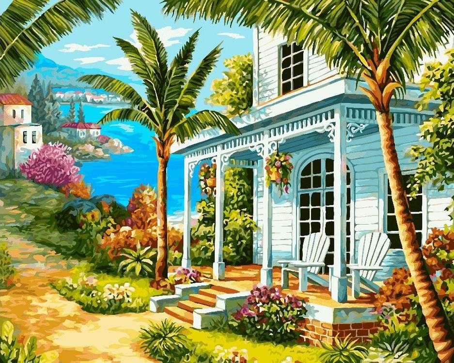

Картина по номерам Фрея Райский уголок, 40x50, Фрея Райский уголок