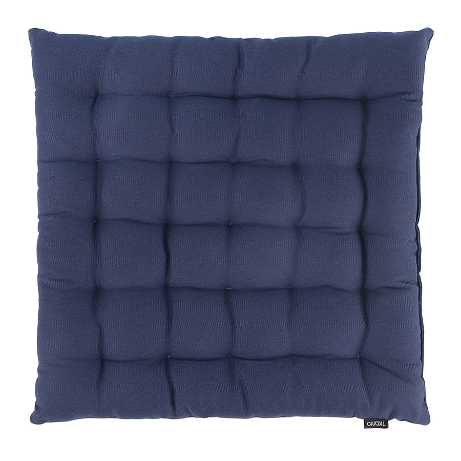 Подушка на стул Tkano Essential 40х40 см темно синяя хлопок
