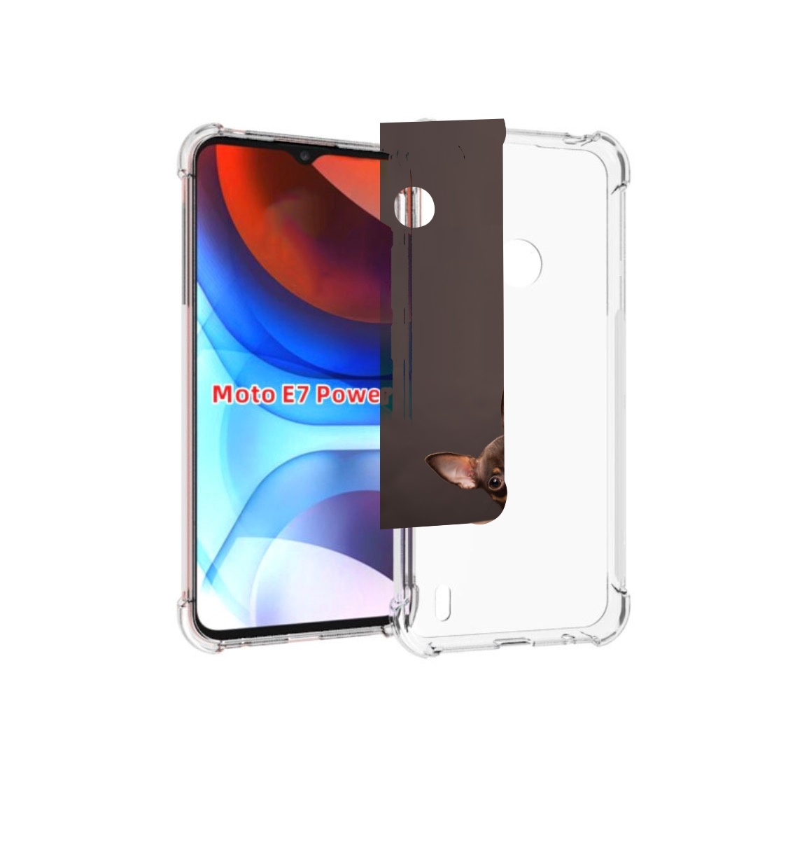 

Чехол MyPads тои терьер для Motorola Moto E7 Power, Прозрачный, Tocco