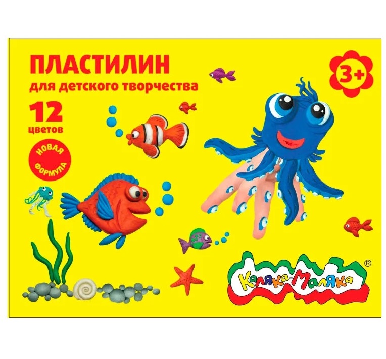 

Пластилин Каляка-Маляка 12цв. У1386434, Разноцветный