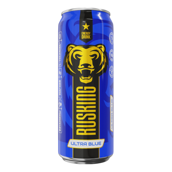 

Напиток энергетический Rusking ultra blue безалкогольный 0,45 л