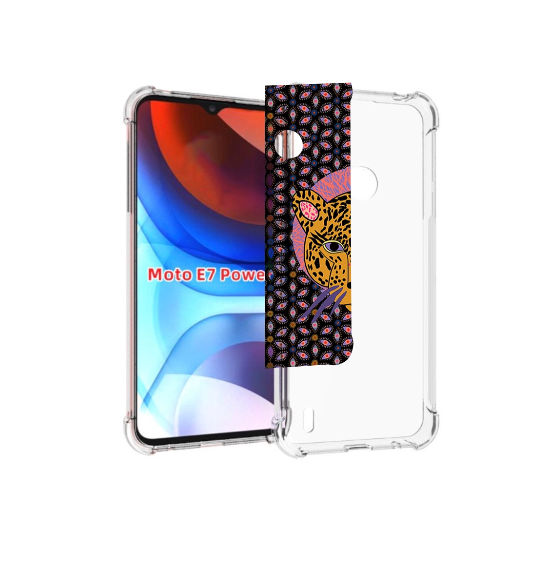 

Чехол MyPads тигр-в-глазах для Motorola Moto E7 Power, Прозрачный, Tocco