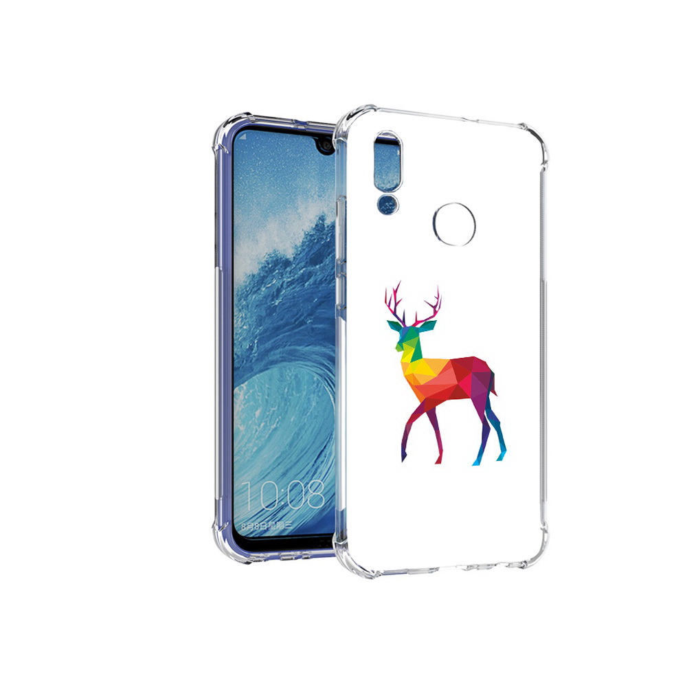 

Чехол MyPads Tocco для Huawei P Smart (2019) геометрический олень, Прозрачный, Tocco