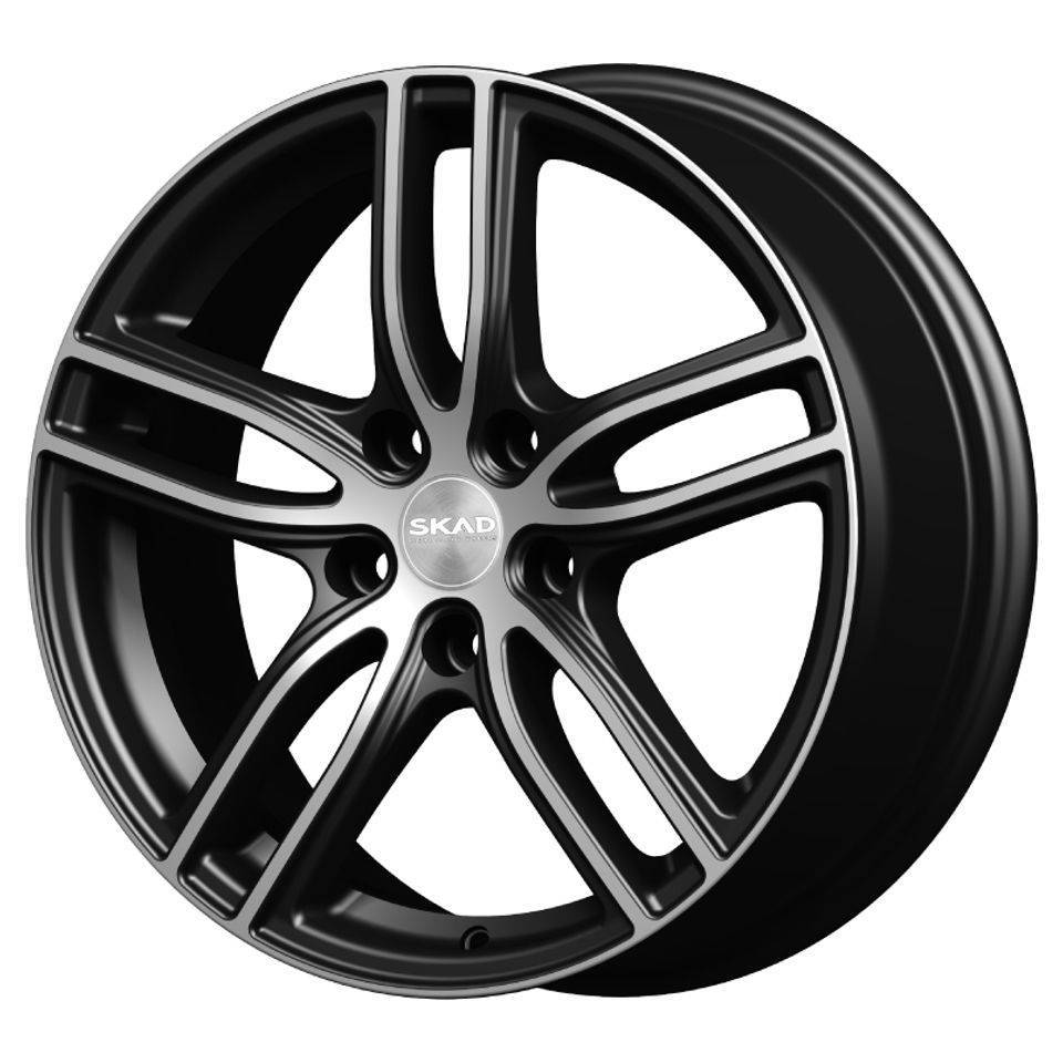 

Колесный диск СКАД Брайтон (A) 7xR17 ET50 5*108 D63.35, Черный;серебристый