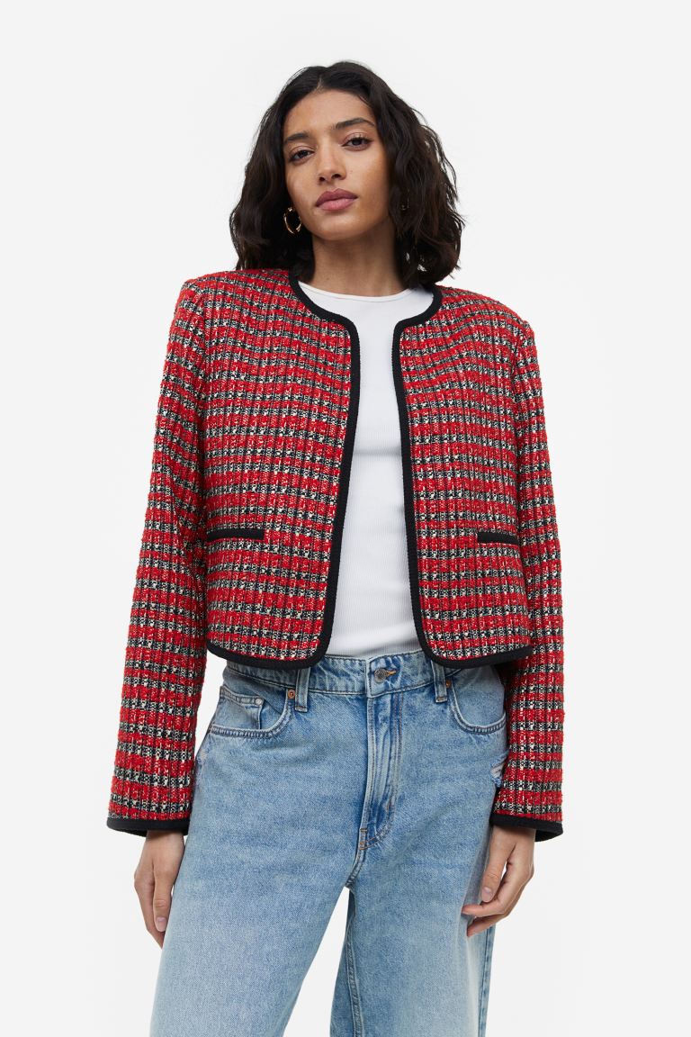 

Жакет женский H&M 1152869002 красный S (доставка из-за рубежа), 1152869002