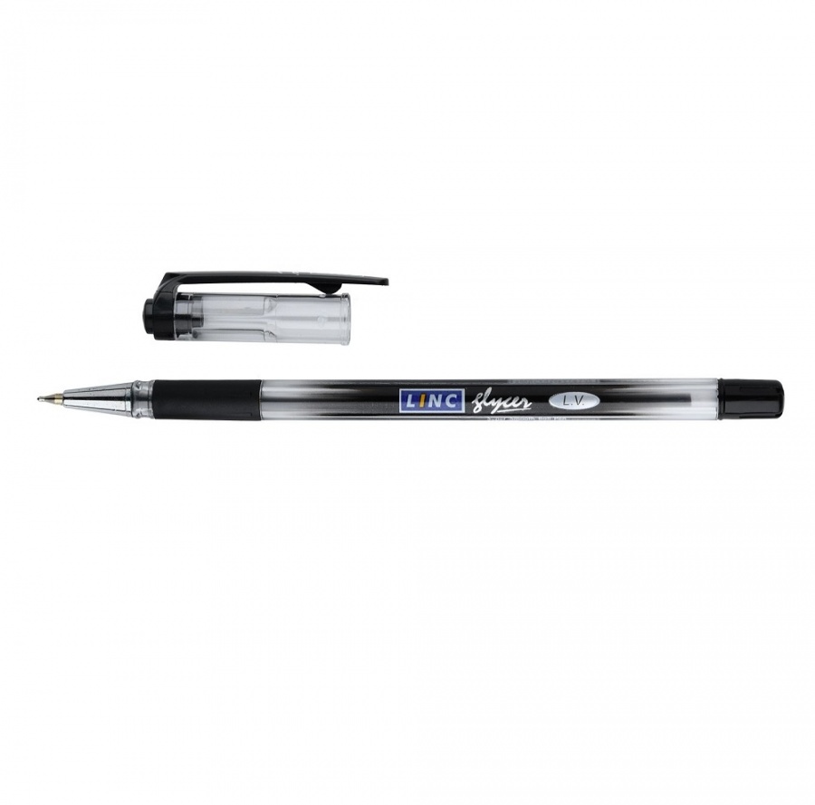 Ручка шариковая Linc Glycer 0.35мм черный цвет чернил 12шт
