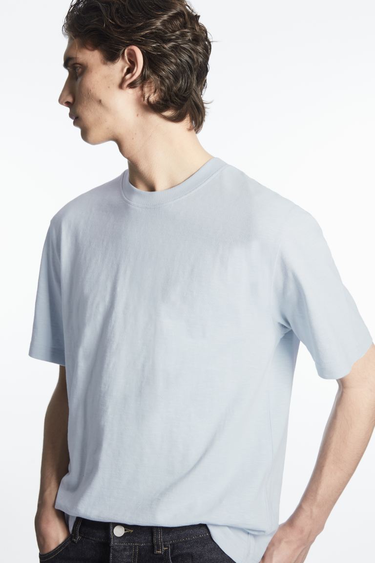 

Футболка мужская COS 1152845002 синяя XS (доставка из-за рубежа), Синий, 1152845002