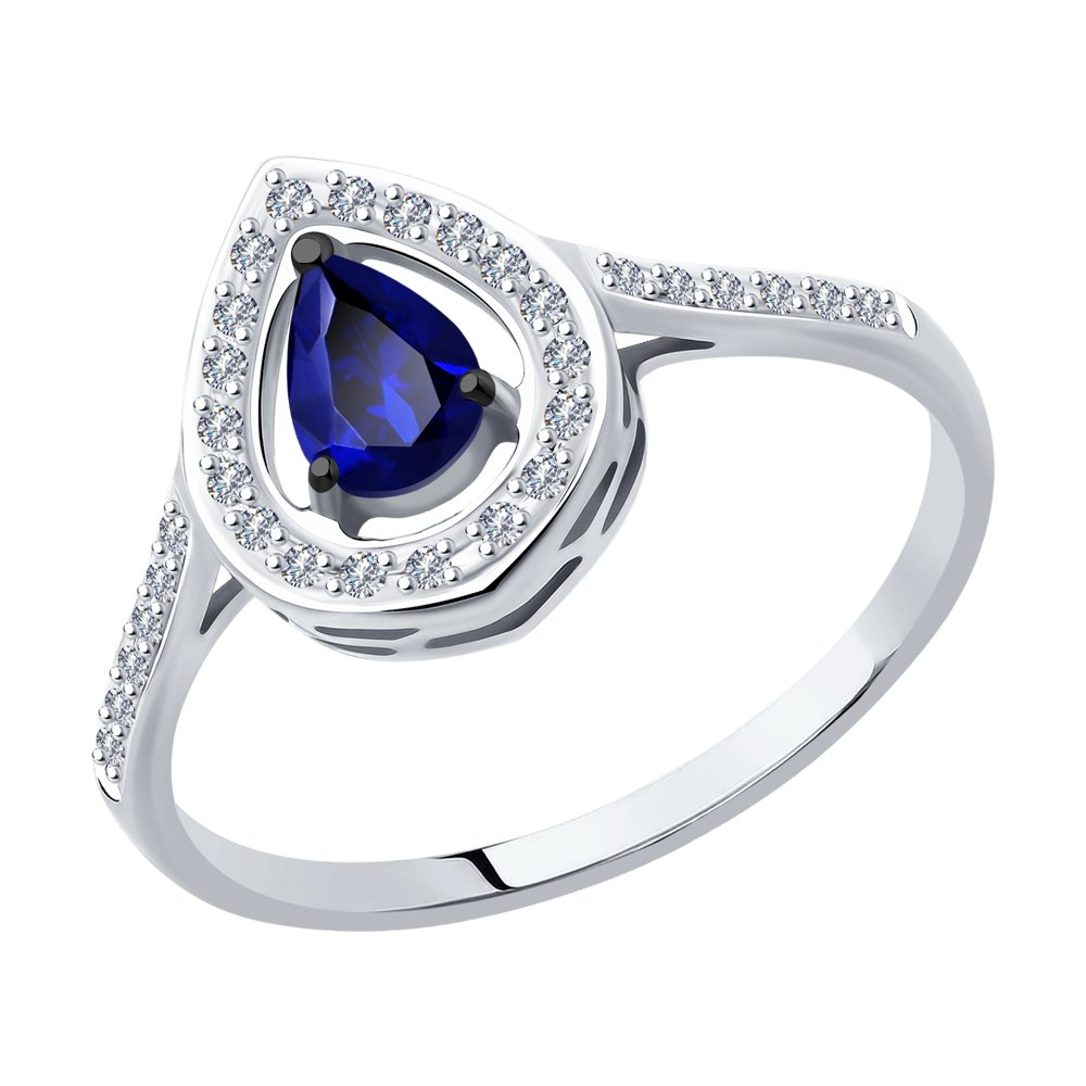 

Кольцо из золота р. , SOKOLOV Diamonds 2011140, бриллиант\сапфир, 2011140