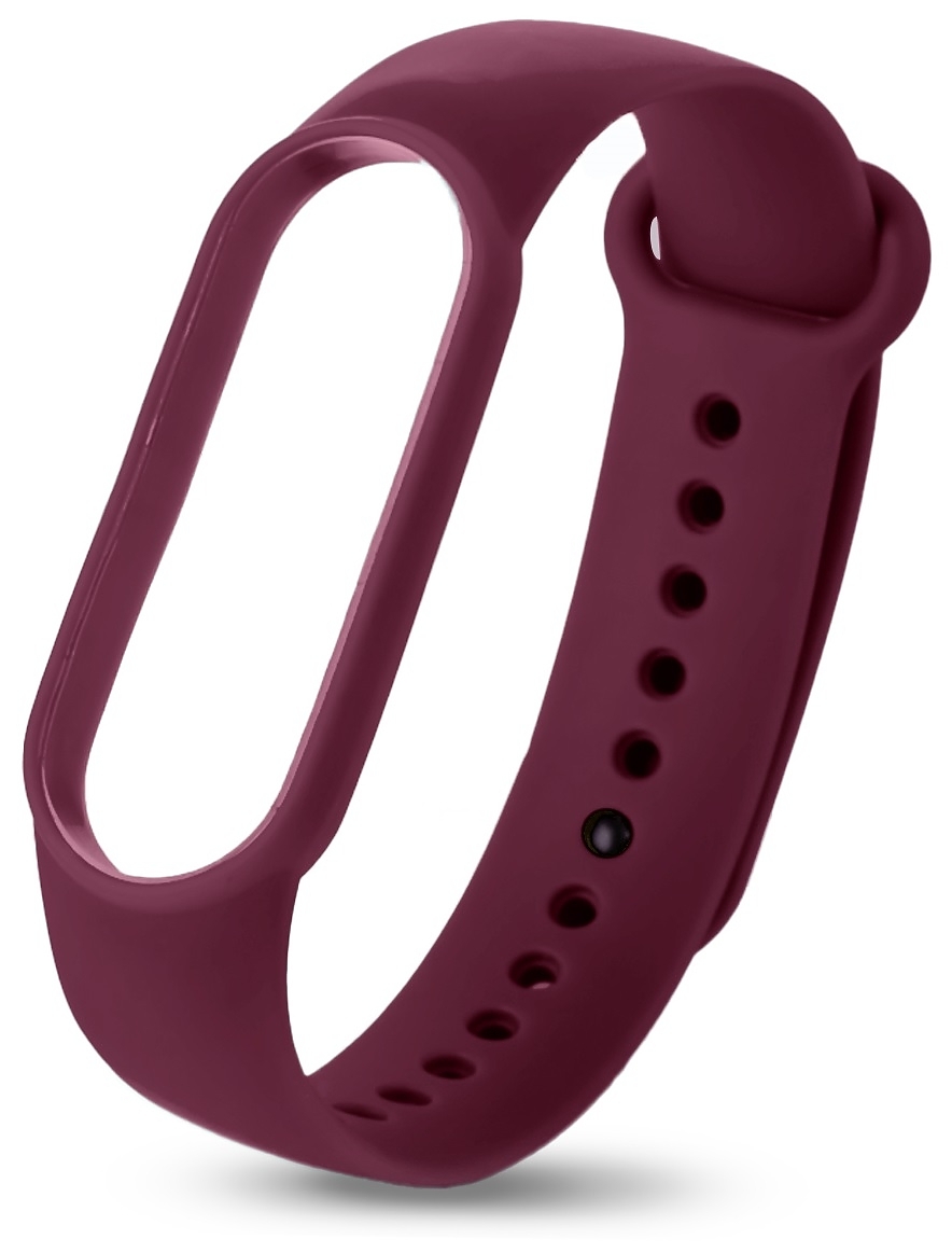 Сменный ремешок Isa для Xiaomi Mi Band 7 loop Claret (Бордовый)