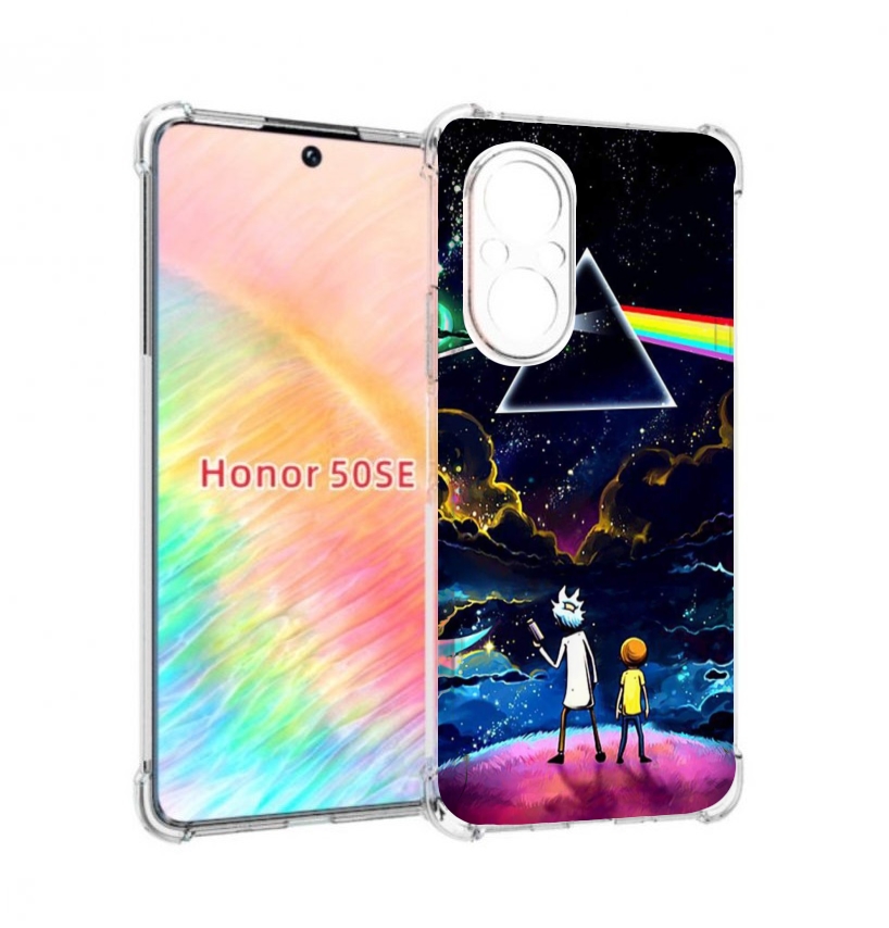

Чехол бампер MyPads рик и морти в космосе для Honor 50 SE против, Прозрачный, Tocco