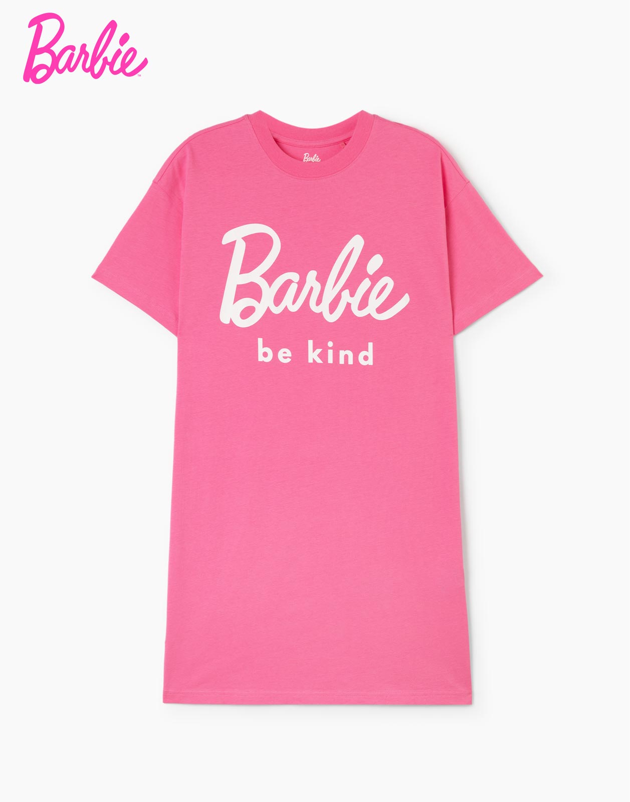 

Розовая ночная сорочка с принтом Barbie 14+/164, Розовый, GSL001080