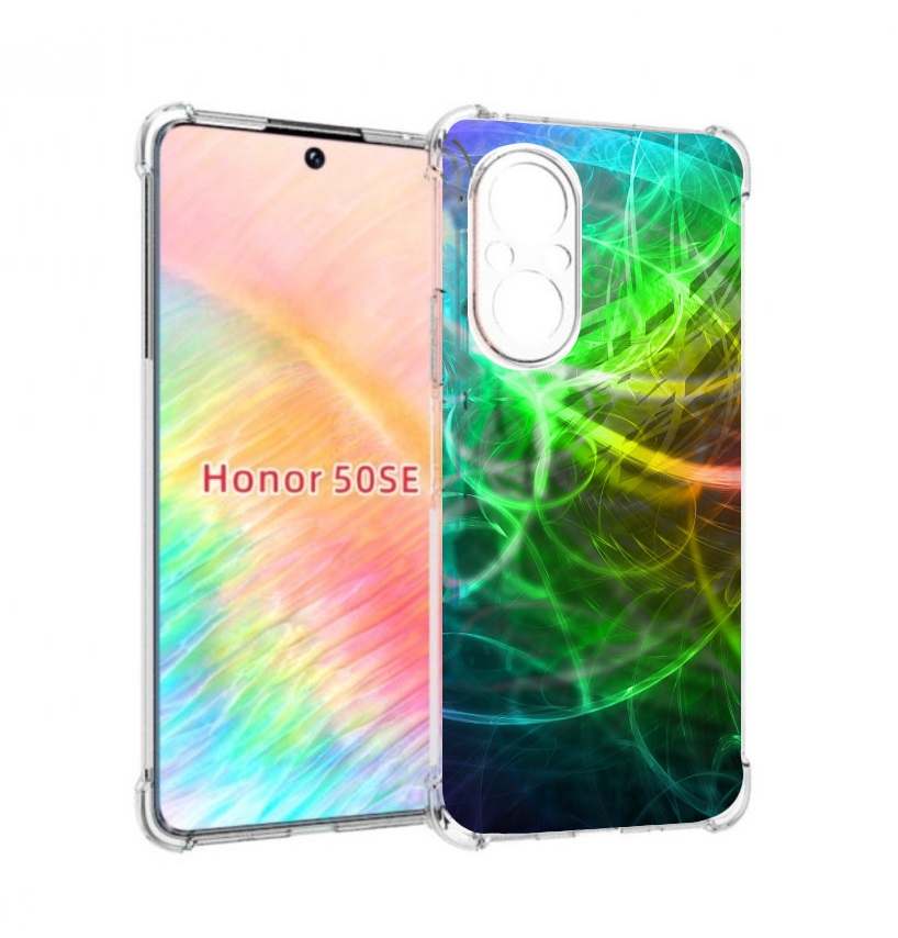 

Чехол бампер MyPads разноцветная-абстракция-линиями для Honor 50, Прозрачный, Tocco