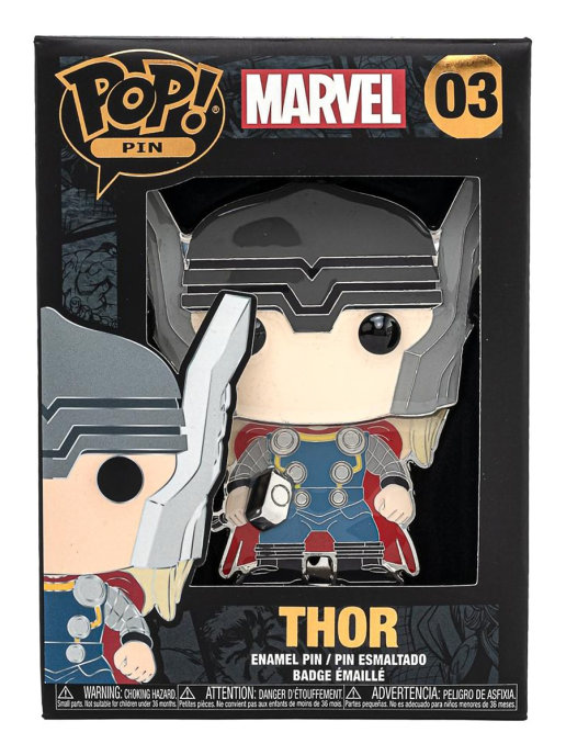 

Значок Funko POP! Marvel: Pin Thor, Бежевый;черный;серый;красный;синий