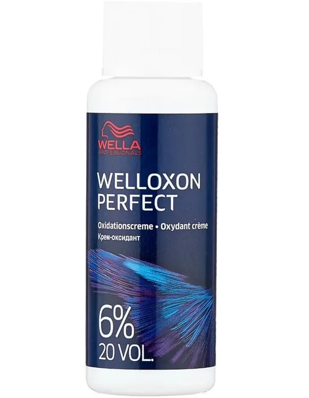 Окислитель для волос Wella Professionals Welloxon Perfect 6% 60 мл окислитель wella professionals welloxon perfect 1 9% 1000 мл