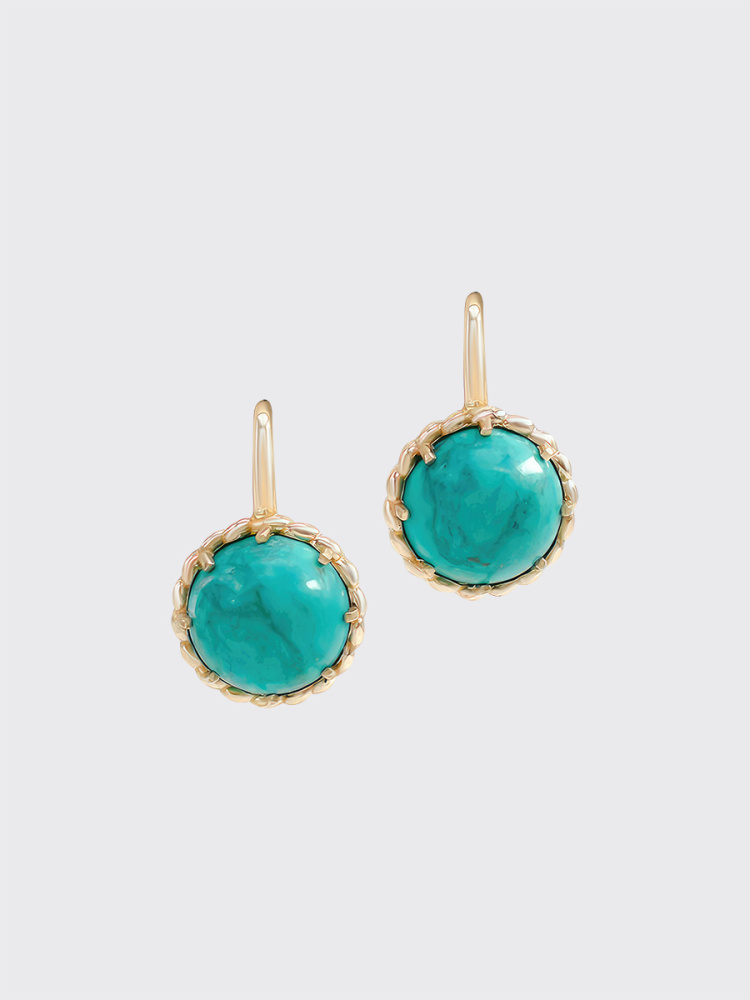 

Серьги из бронзы Кристалл мечты 212728579, бирюза, 212728579