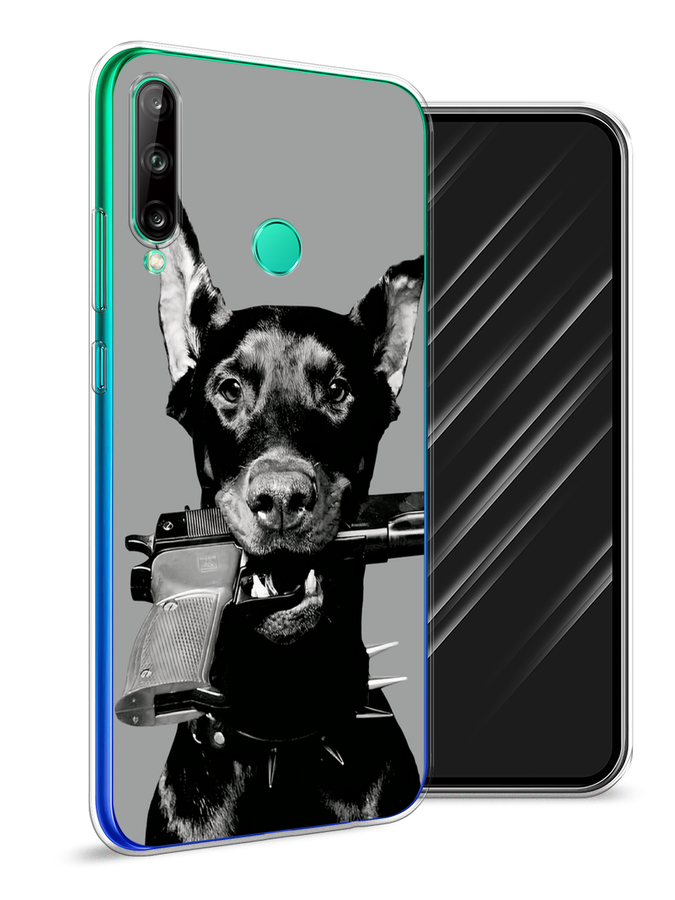 

Чехол Awog на Honor 9C, Huawei P40 Lite E/Y7p "Доберман", Серый, 612550-1
