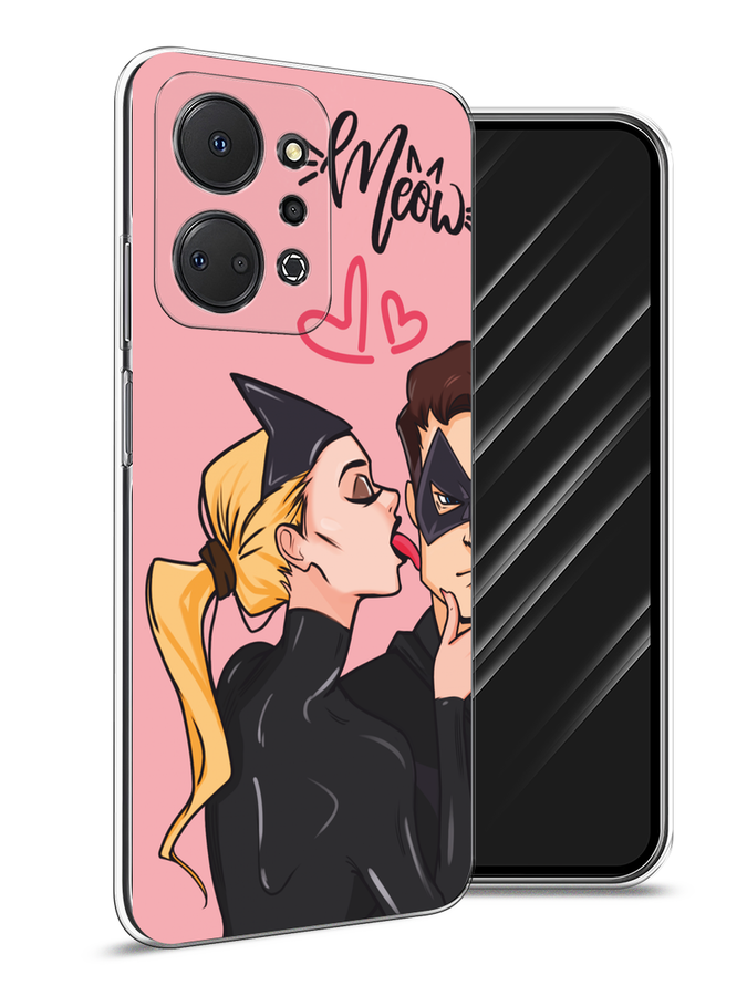 

Чехол Awog на Honor X7A Plus "Kiss of Cat Woman", Розовый;черный;бежевый, 6121850-1