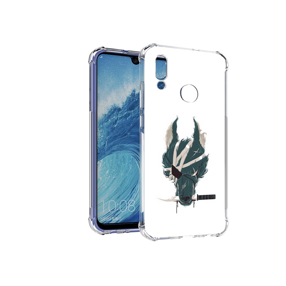 

Чехол MyPads Tocco для Huawei P Smart (2019) волк-разбойник, Прозрачный, Tocco