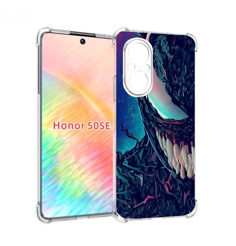 

Чехол бампер MyPads полу веном для Honor 50 SE противоударный, Прозрачный, Tocco
