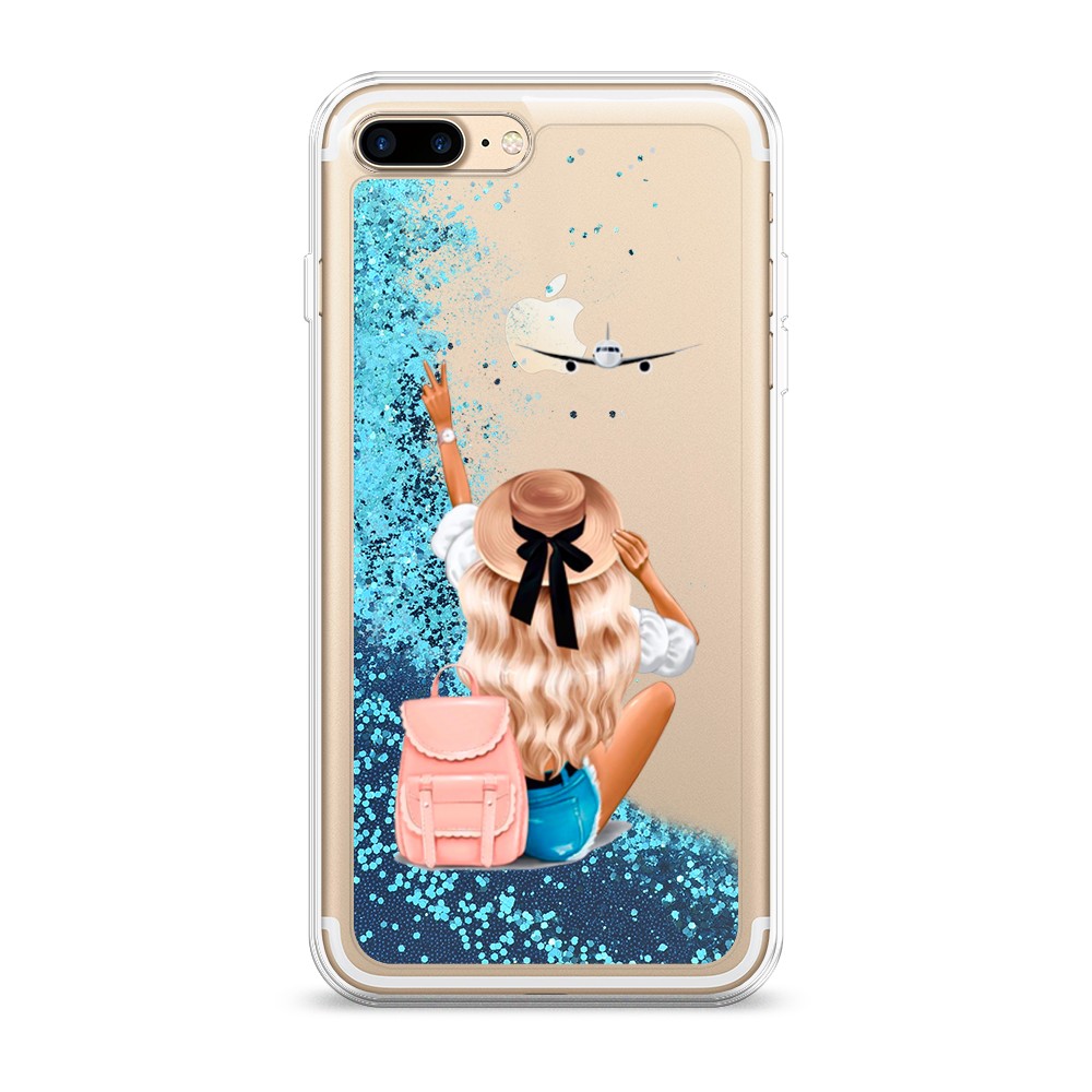 

Чехол Awog на Apple iPhone 8 Plus / Айфон 8 Plus "Автостопом самолетом", Разноцветный, 10993-1