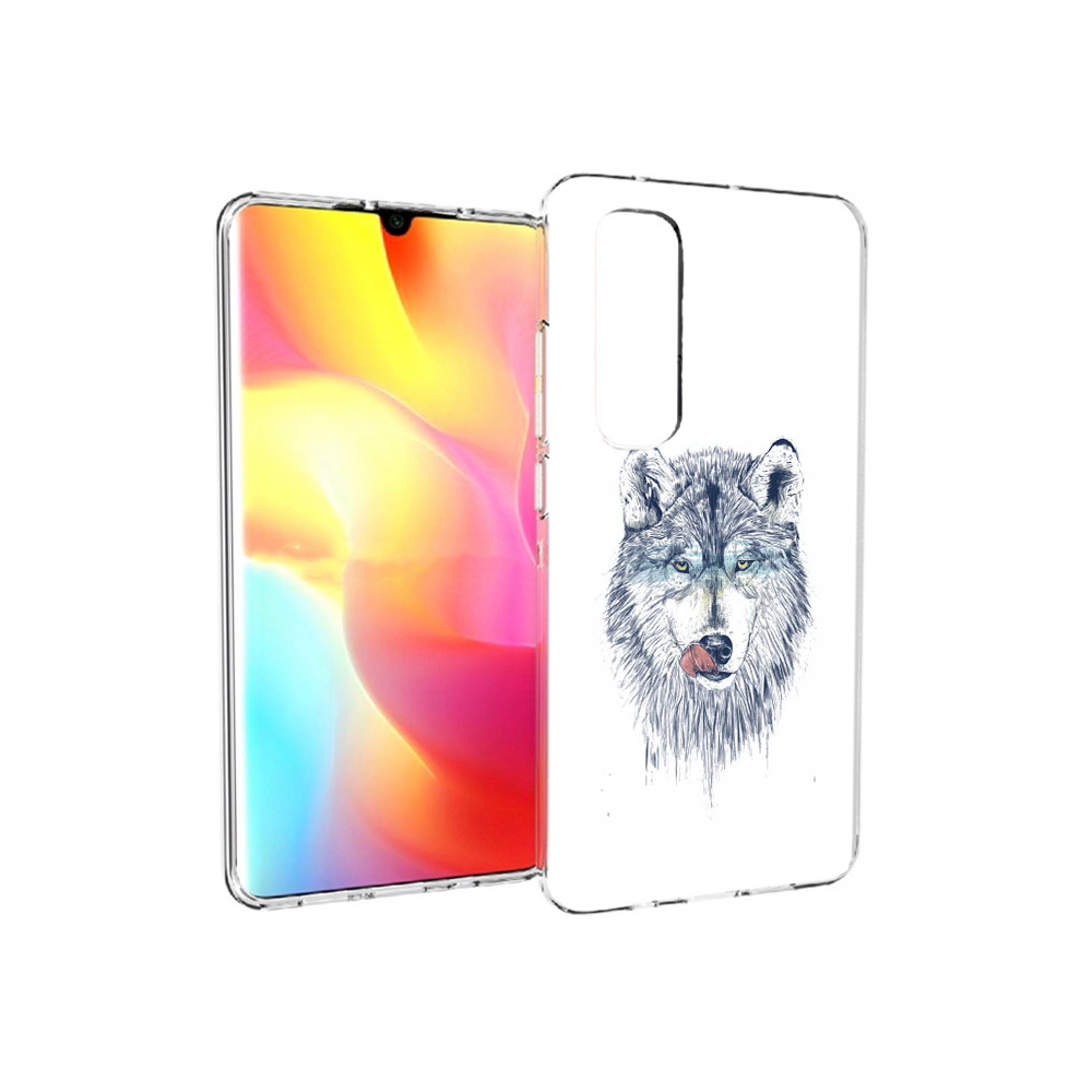 

Чехол MyPads Tocco для Xiaomi Mi Note 10 Lite голодгый волк (PT149714.254.292), Прозрачный, Tocco