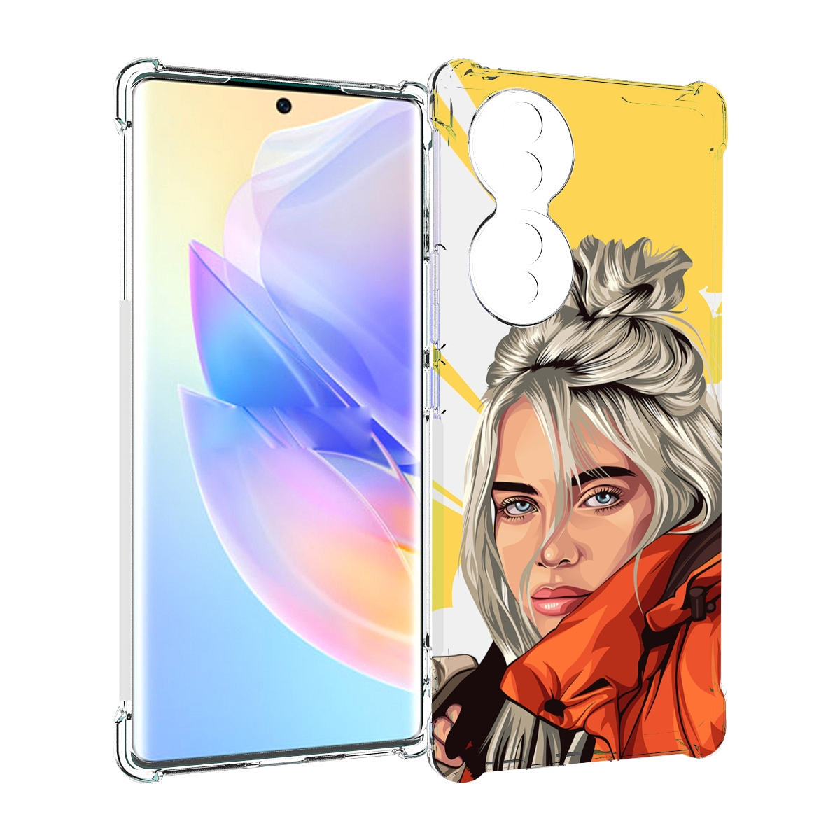 

Чехол MyPads билли-айлиш-в-куртке для Honor 70, Прозрачный, Tocco