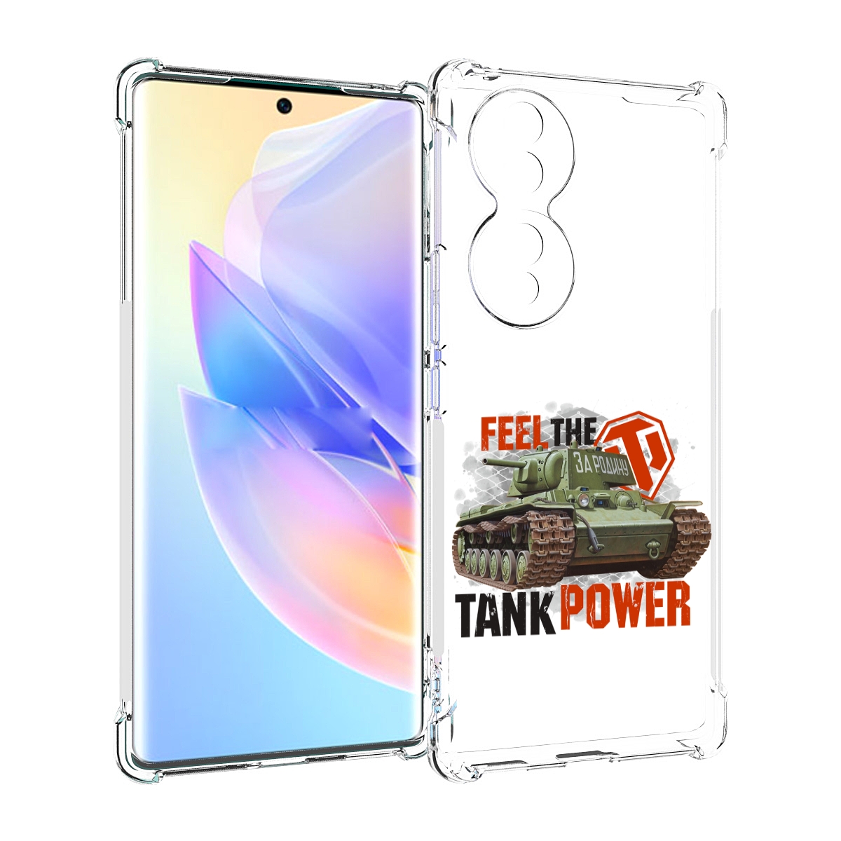 

Чехол MyPads Танк для Honor 70, Прозрачный, Tocco