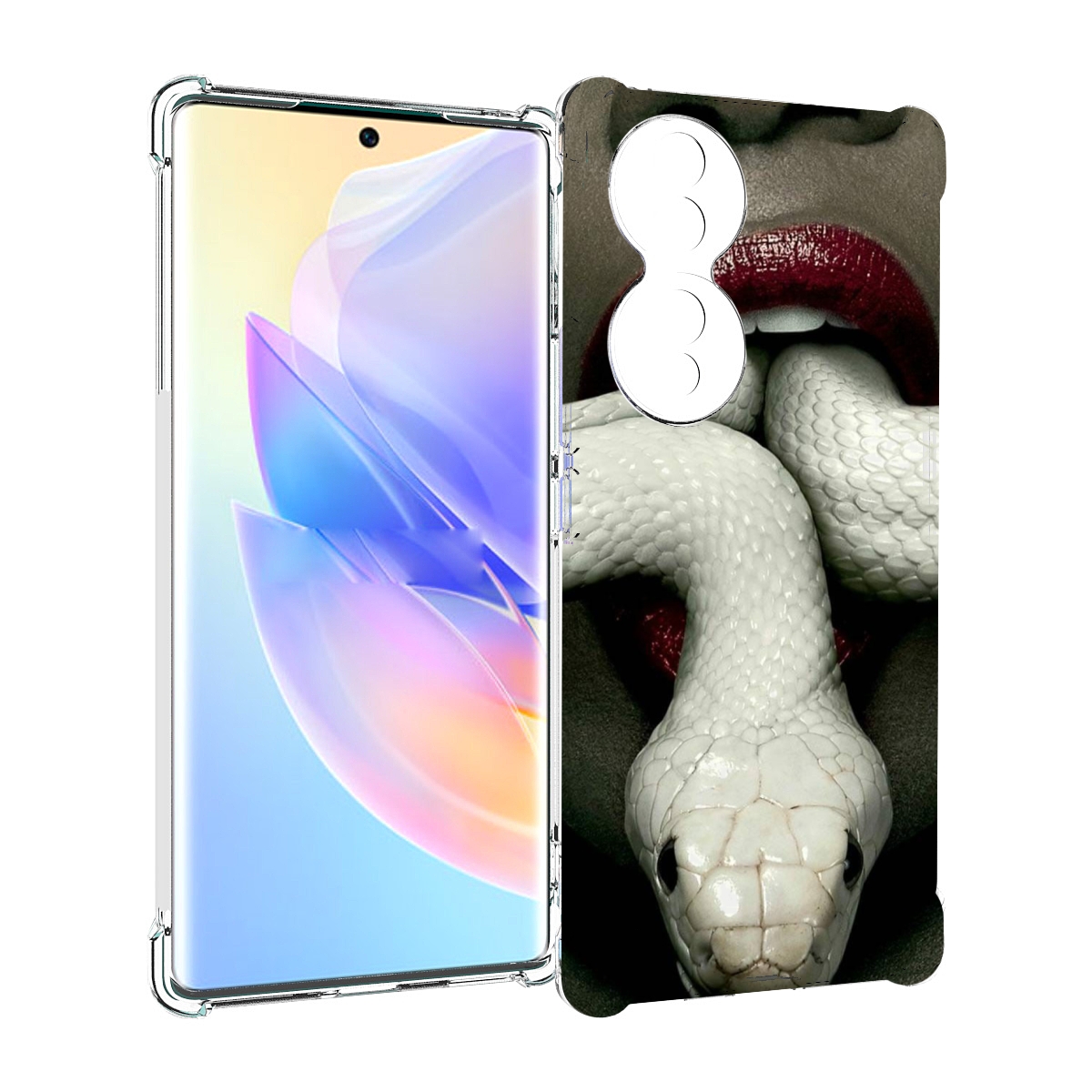 

Чехол MyPads белая-змея для Honor 70, Прозрачный, Tocco