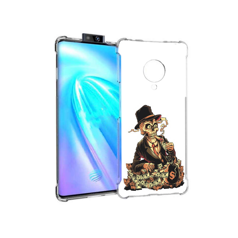 

Чехол MyPads Tocco для Vivo NEX 3 нарисованный череп с сигаретой (PT136035.381.515), Прозрачный, Tocco