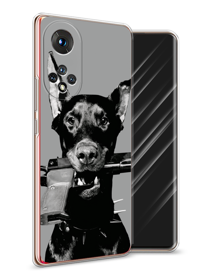 

Чехол Awog на Honor 50/Nova 9 "Доберман", Серый, 6106150-1
