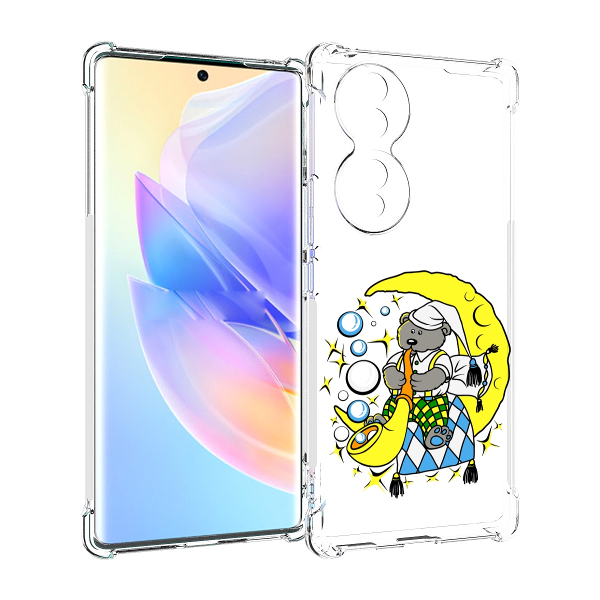 

Чехол MyPads Сырная луна для Honor 70, Прозрачный, Tocco