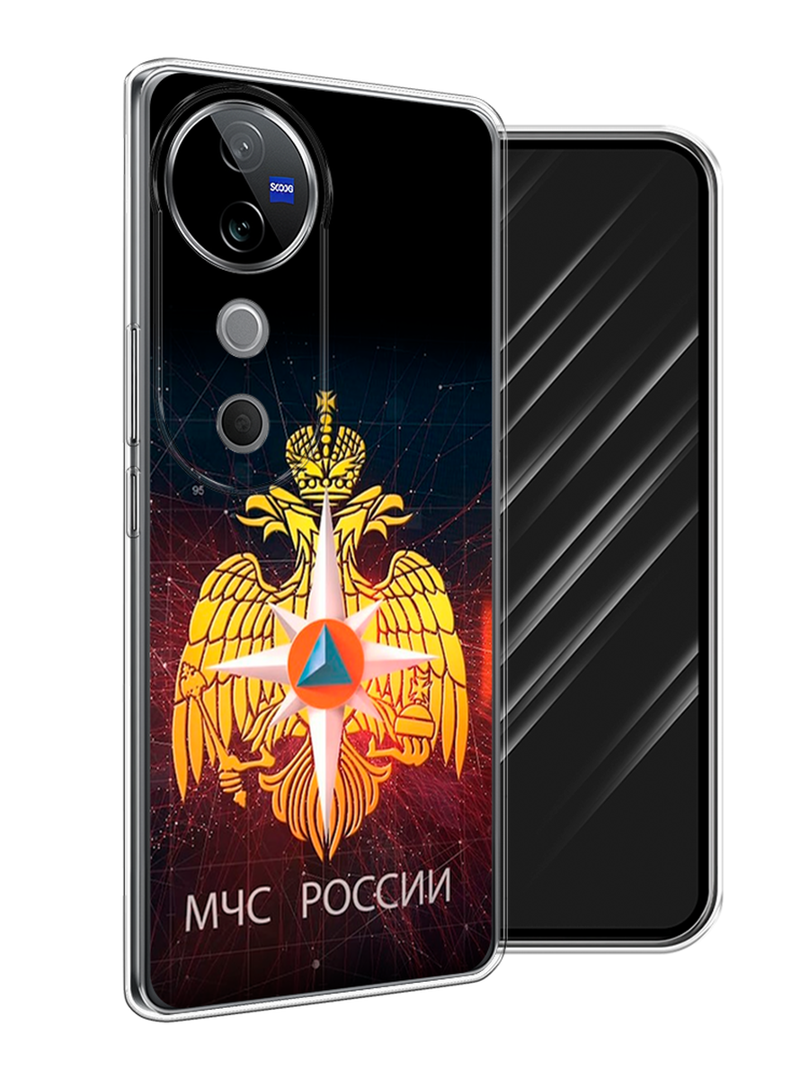 

Чехол Awog на Vivo V40 "МЧС России", Черный;желтый;красный, 2611450-1