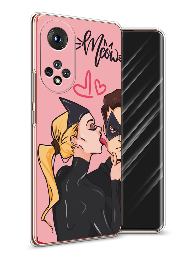

Чехол Awog на Honor 50/Nova 9 "Kiss of Cat Woman", Розовый;черный;бежевый, 6106150-1